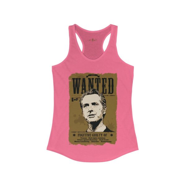Newsom Wanted Fugative Women's Ideal Racerback Tank - Image 13