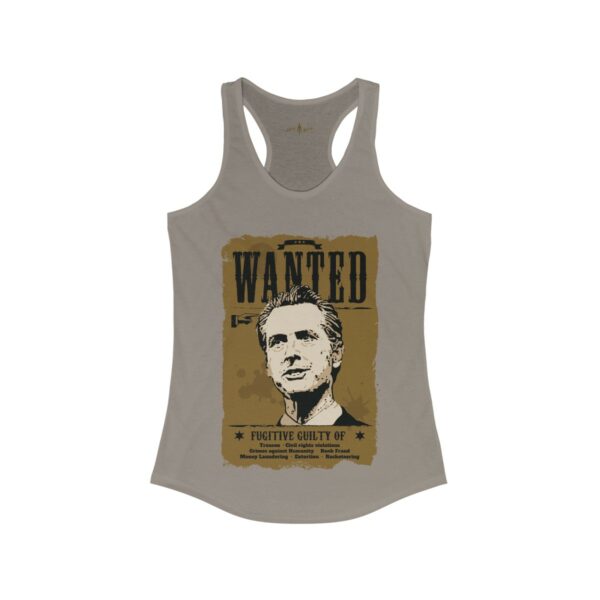 Newsom Wanted Fugative Women's Ideal Racerback Tank - Image 9