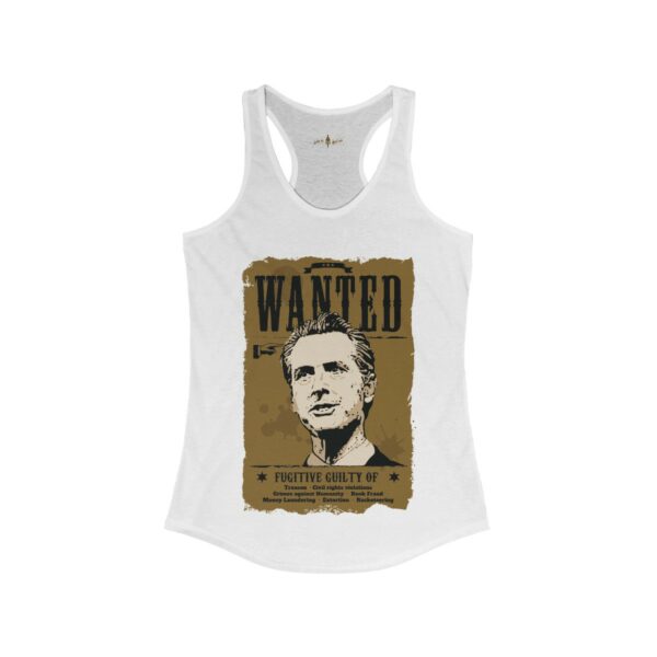 Newsom Wanted Fugative Women's Ideal Racerback Tank - Image 3