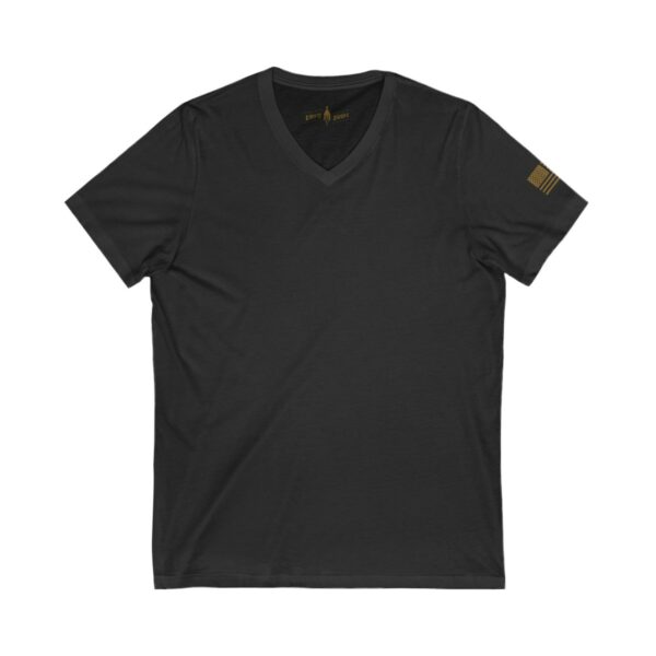 Minimalist American Flag Jersey Short Sleeve V-Neck Tee