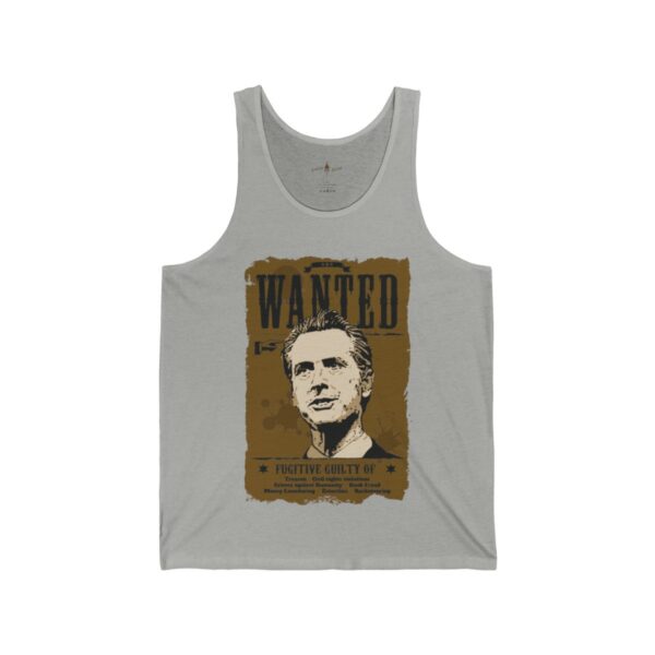 Newsom Wanted Fugitive Jersey Tank - Image 9