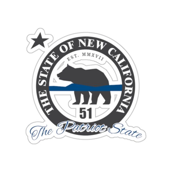 The State of New California Blue Line sticker - Image 4