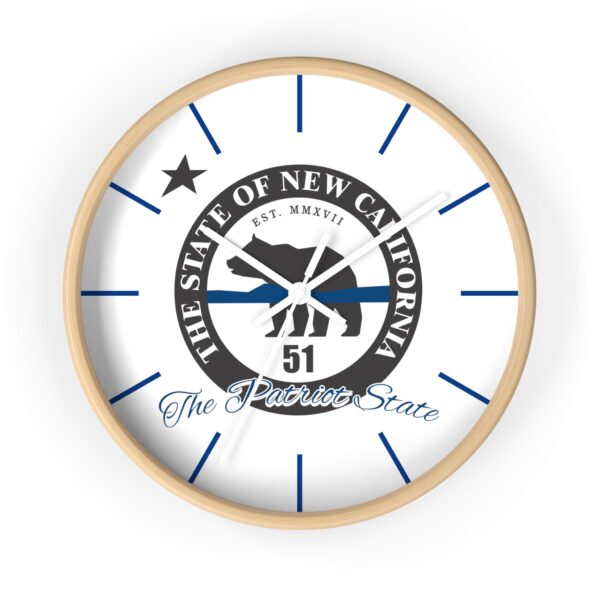 The State of New California Blue Line Wall Clock - Image 4