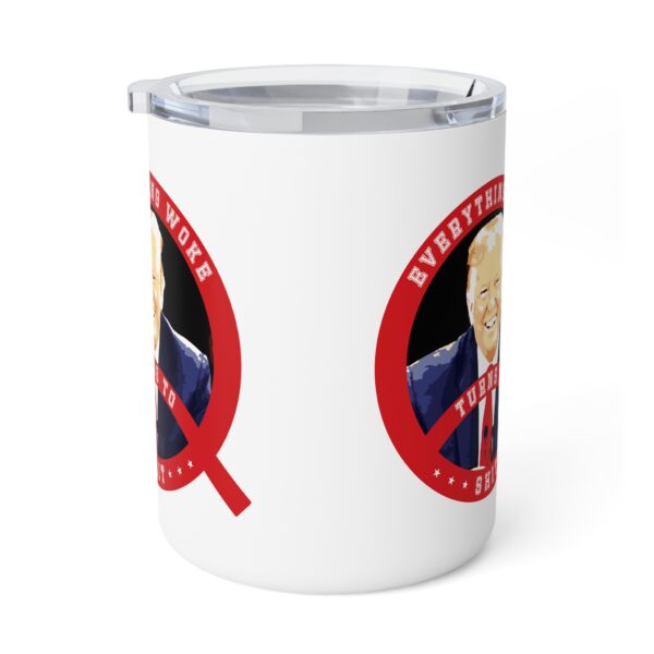 Trump Everything Woke turns to Shit Insulated Coffee Mug, 10oz