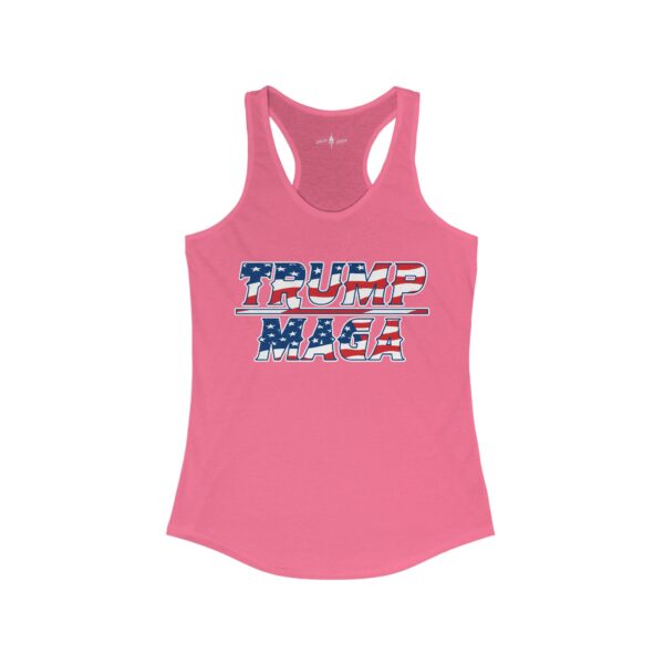 Our Women's Trump Make America Great Again Ideal Racerback Tank - Image 23