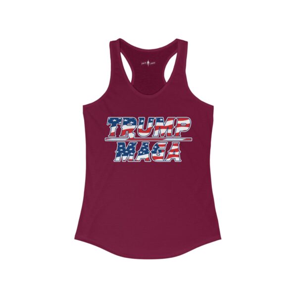 Our Women's Trump Make America Great Again Ideal Racerback Tank - Image 25