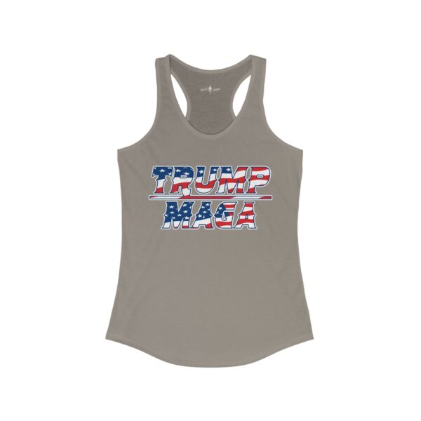 Our Women's Trump Make America Great Again Ideal Racerback Tank - Image 7