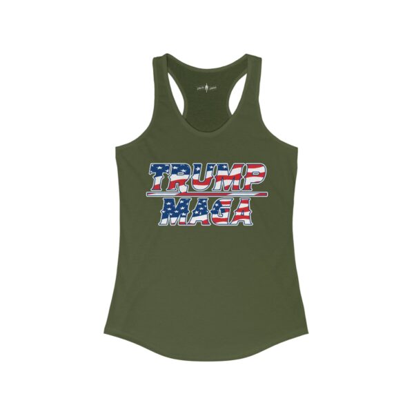 Our Women's Trump Make America Great Again Ideal Racerback Tank - Image 9