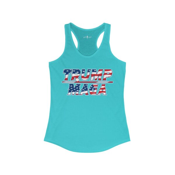Our Women's Trump Make America Great Again Ideal Racerback Tank - Image 13