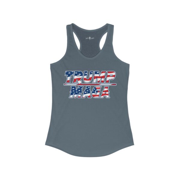 Our Women's Trump Make America Great Again Ideal Racerback Tank - Image 15