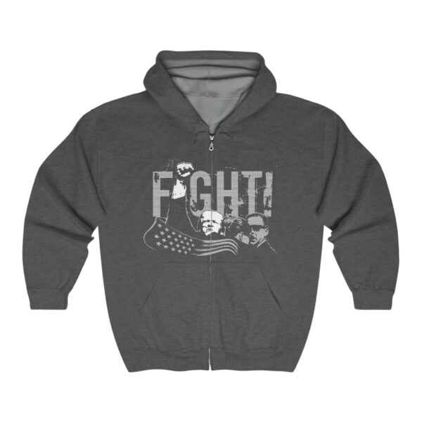 Trump Fight Heavy Blend™ Full Zip Hooded Sweatshirt - Image 5