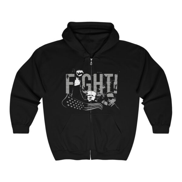 Trump Fight Heavy Blend™ Full Zip Hooded Sweatshirt