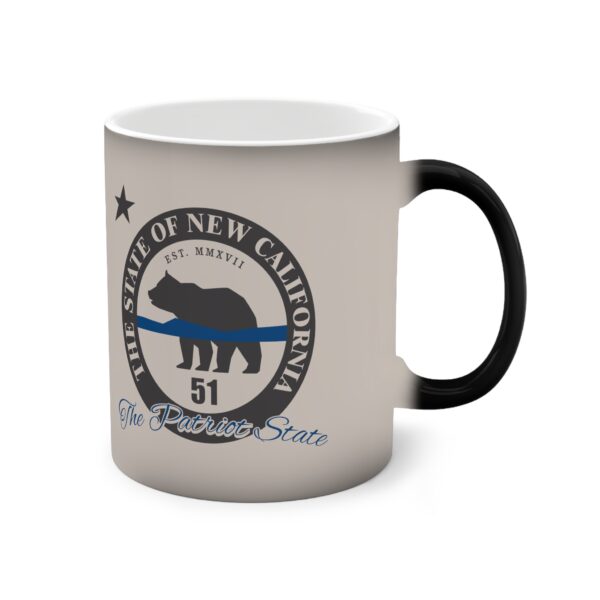New California State Blue Line Color-Changing Mug, 11oz - Image 3