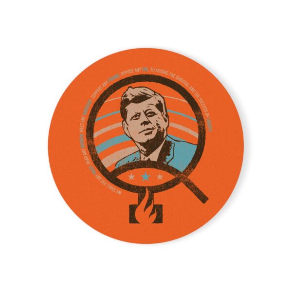 JFK Watchman of Liberty Cork Back Coaster - Image 4