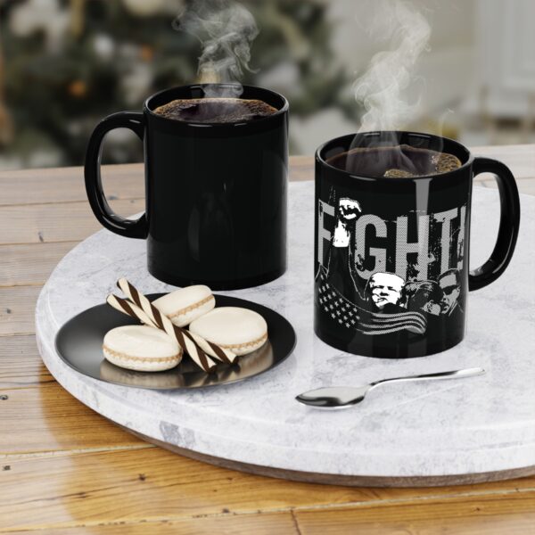Left handed Trump Fight Coffee Mug, 11oz - Image 4