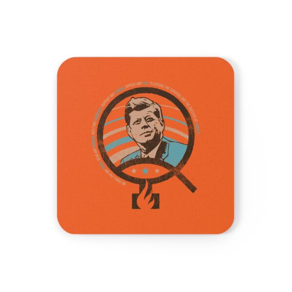 JFK Watchman of Liberty Cork Back Coaster