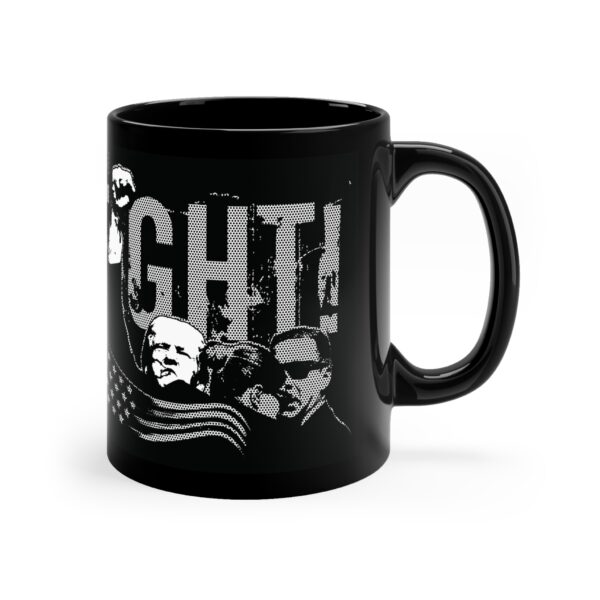 Left handed Trump Fight Coffee Mug, 11oz - Image 3