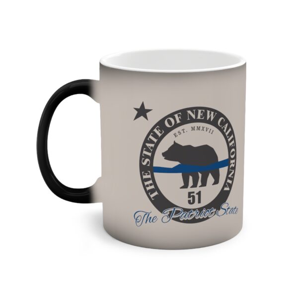 New California State Blue Line Color-Changing Mug, 11oz - Image 4