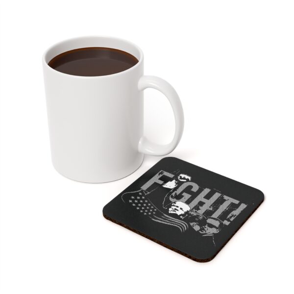 Trump Fight Cork Back Coaster - Image 3