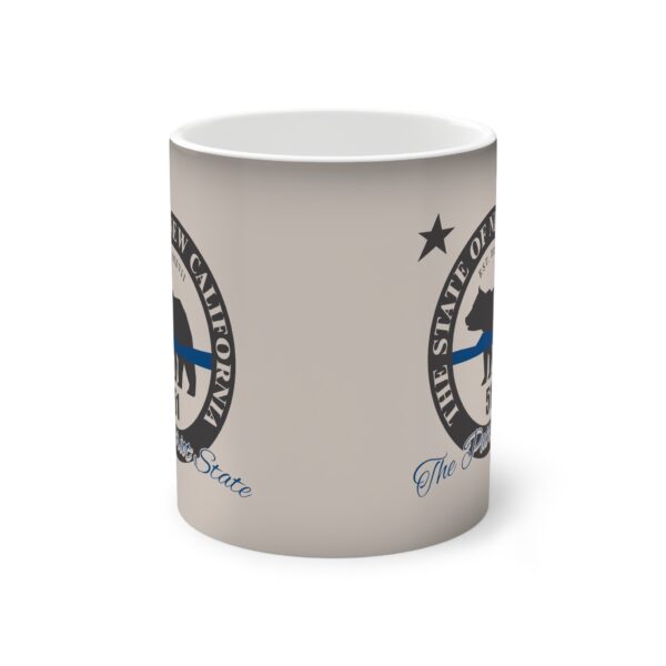New California State Blue Line Color-Changing Mug, 11oz