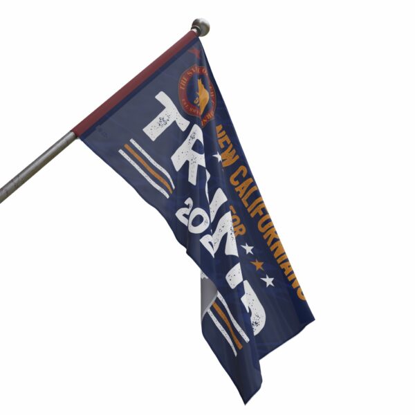 New Californian's For Trump 2024 House Banner Flag non Grommet - Image 4